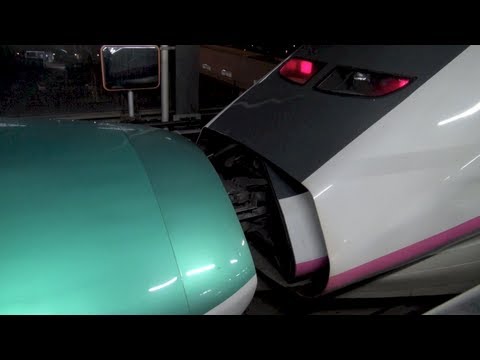 E5はやて＋E3こまち　盛岡駅切り離し