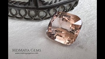 7.74 ct Yellowish Orange Topaz – Cushion Cut | November Birthstone | MdMaya Gems