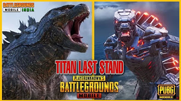 🔴Titans Last stand | Godzilla vs mechagodzilla | kong vs mechagodzilla new mode in pubg mobile