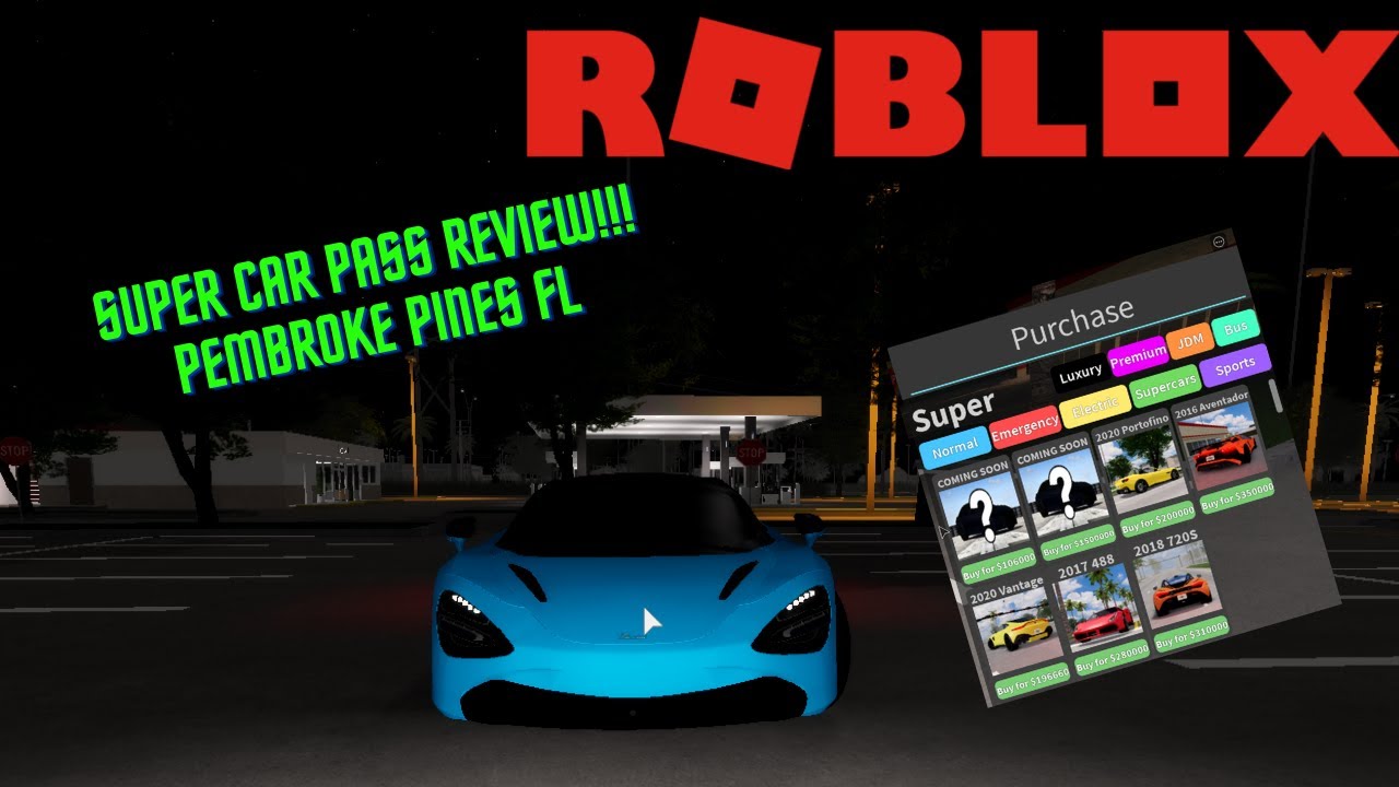 Super Car Gamepass Review Pembroke Pines Fl Roblox Youtube - pembroke pines roblox cars