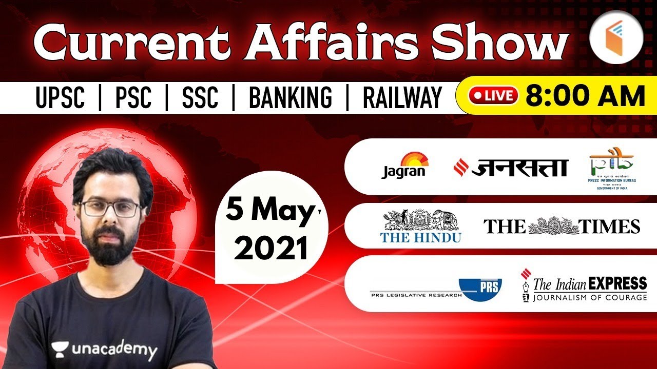 8:00 AM - 5 May 2021 Current Affairs | Daily Current Affairs 2021 by Bhunesh Sir | wifistudy