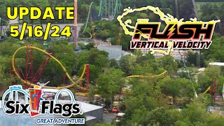 HUGE Flash: Vertical Velocity Update 5/16/24! | Six Flags Great Adventure