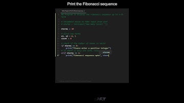 Print the Fibonacci sequence in Python | Python Examples | Python Coding Tutorial | Python Interview