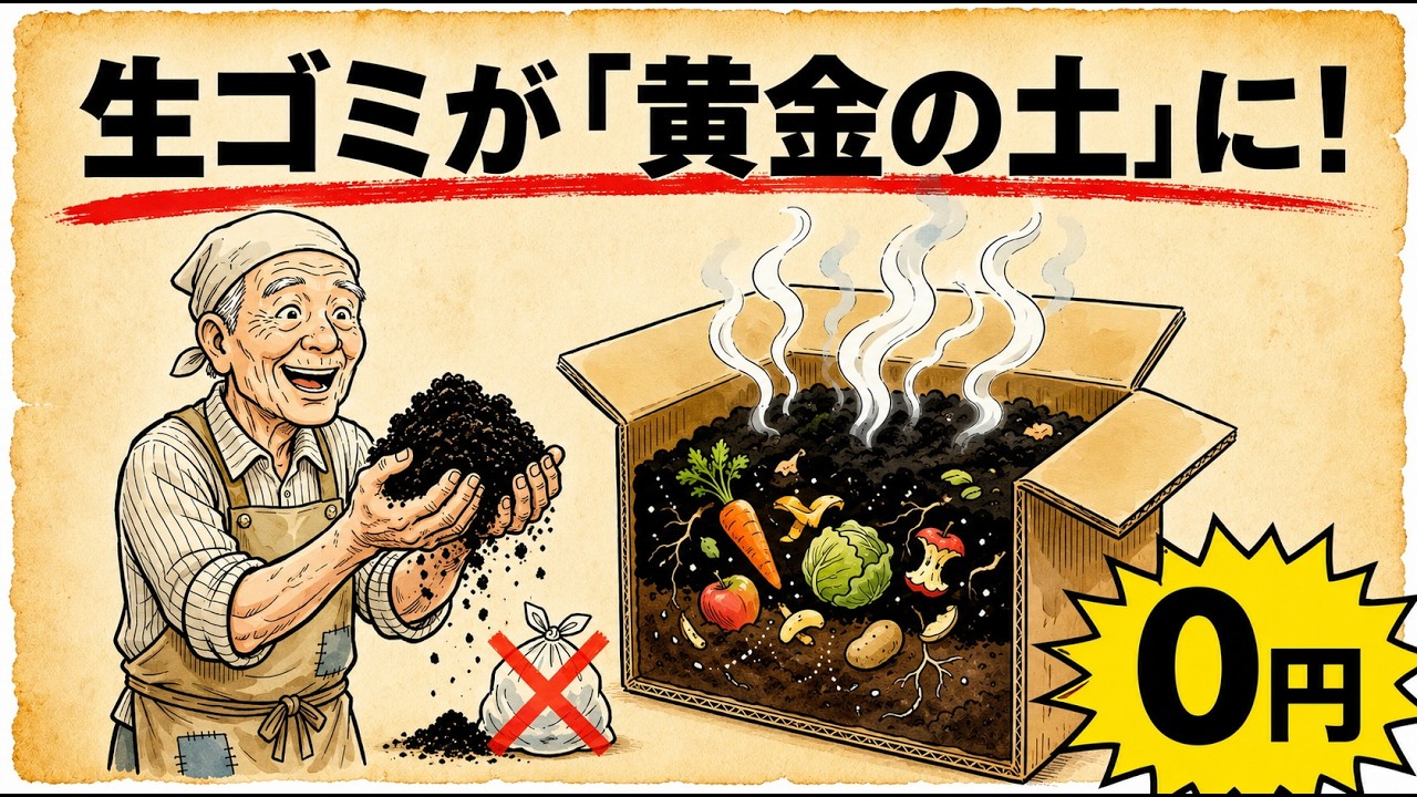 捨てないで!毎日の生ゴミが90日で最高の土になる発酵堆肥術