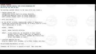 Tornado Warning Benton Morrison Stearns County Minnesota 6 28 25 9 36 PM Profile