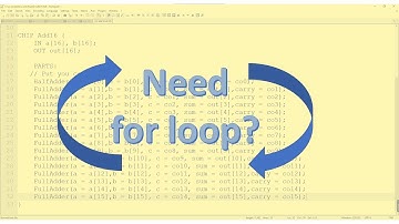 Nand2Tetris Project Miscellaneous,  need loop in nand2tetris HDL？