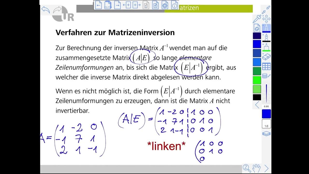 Invertierung von matrizen inverse einer matrix bestimmen mathematik