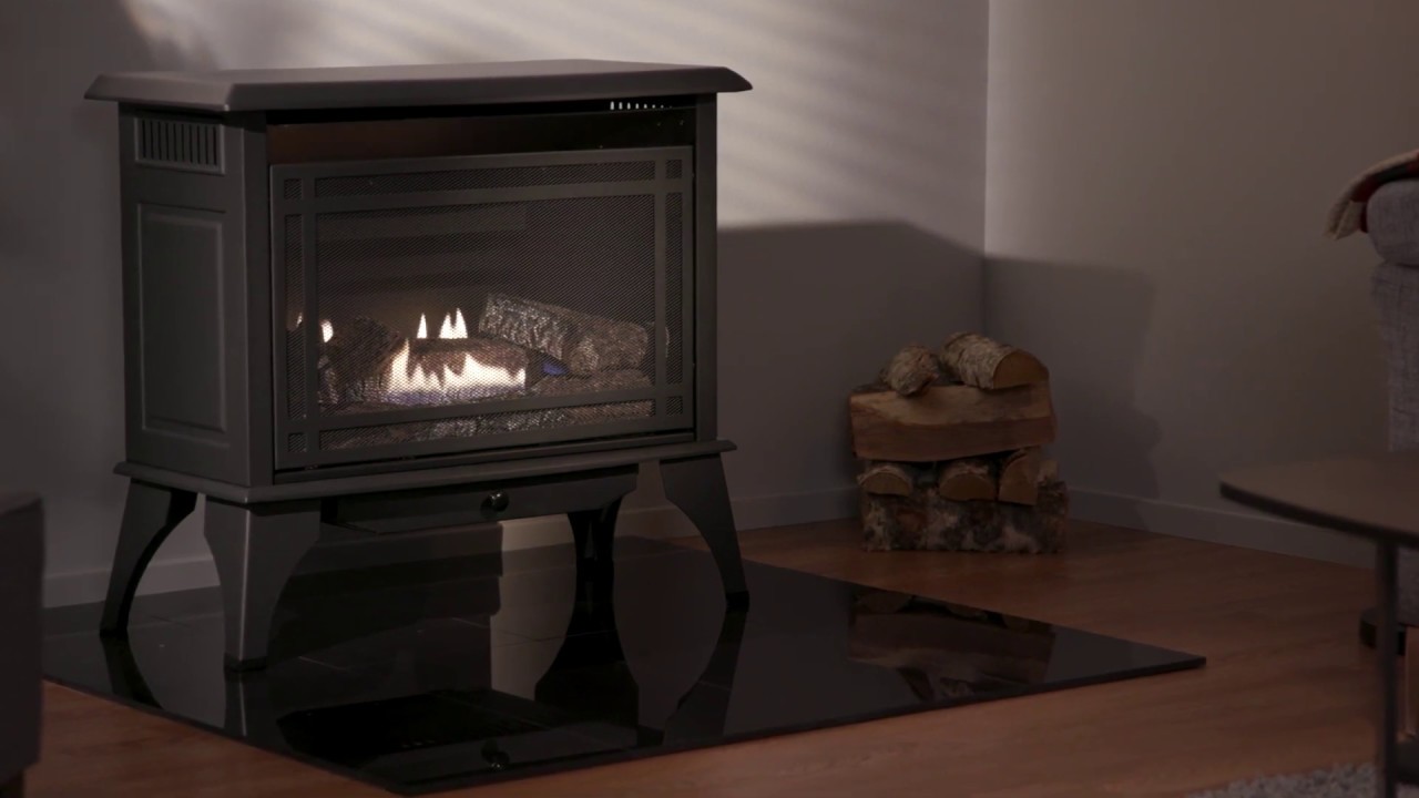 Pleasant Hearth 23.5 in. Compact 20,000 BTU Vent-Free Dual Fuel