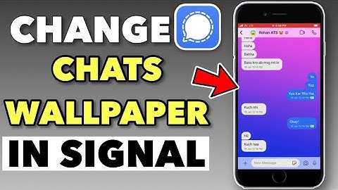 How To Set Custom Chat Wallpaper in Signal | Change Chat Wallpaper in Signal App