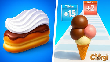Perfect Cream VS Ice Cream Rush - All Levels Satisfying Walkthrough Gameplay