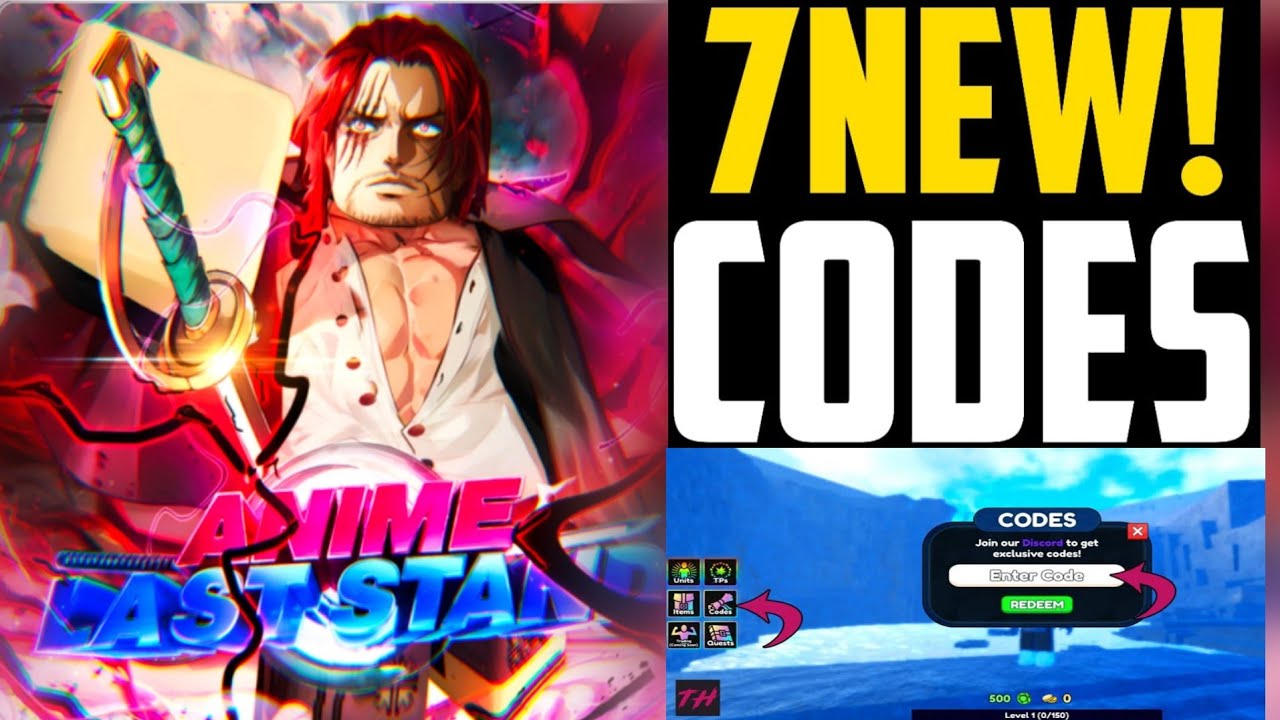 New Update 5 Codes + New CODE UNIT SHOWCASE In Anime Last Stand! APRIL ...
