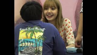 BLACKPINK LISA with FANBOY in  “SQUARE UP FANSIGN 2018 “