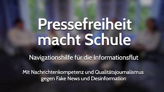 TALK #PressefreiheitMachtSchule - Navigationshilfe für die Informationsflut