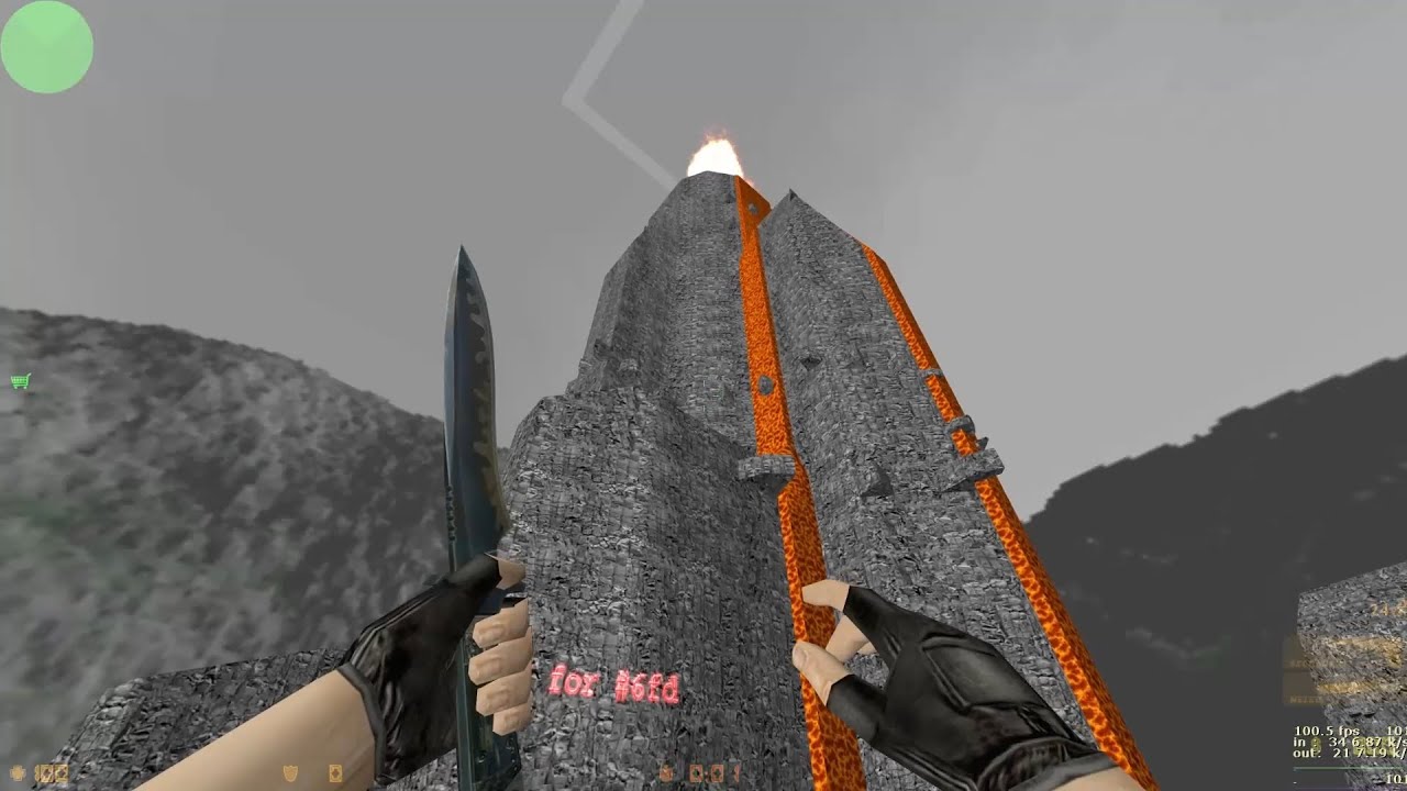 CS 1.6 - Climbing The Volcano (kz_volcano) - YouTube