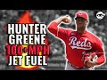 All of Hunter Greene&#39;s Strikeouts on 100+ mph Heat from 2022