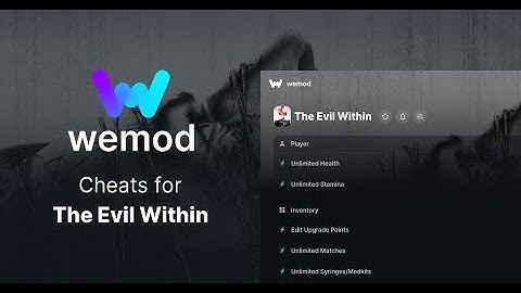 WEMOD Cheats For The Evil Within #rapidfire #unlimitedhealth #unlimitedammo #noreload