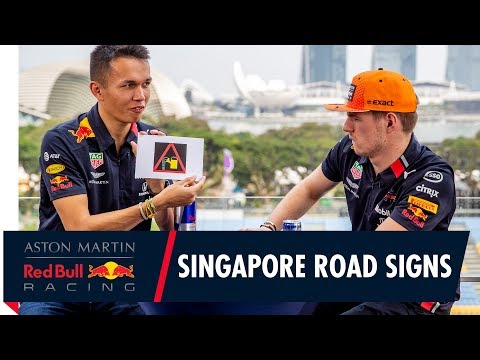 Max Verstappen and Alex Albon Test Their Singapore Street Smarts