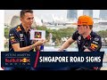 Max Verstappen and Alex Albon Test Their Singapore Street Smarts