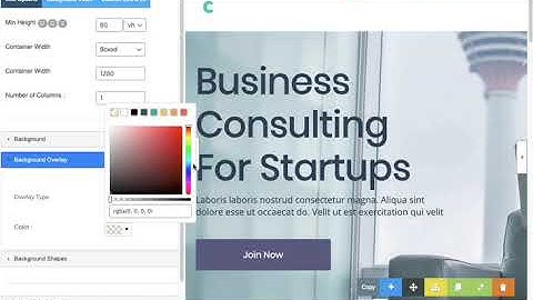 How to change background overlay color of a section - PluginOps Landing Page Builder