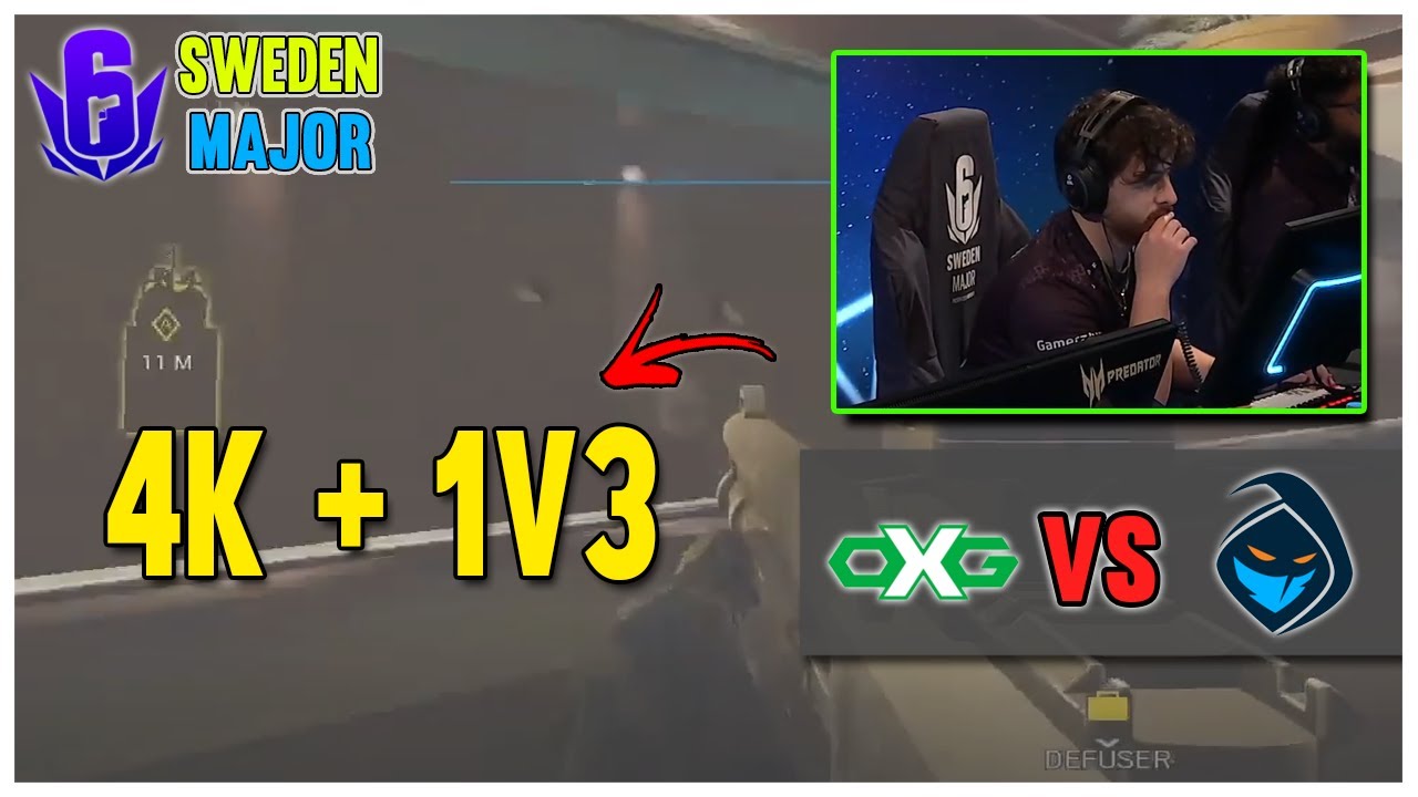 4K + 1V3 CLUTCH FROM LAXING - OXYGEN vs ROGUE | SIX SWEDEN MAJOR HIGHLIGHTS | BEST OF SIEGE