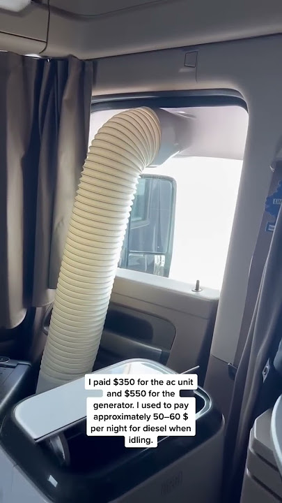 🚛 I SAVED $5.5K IN 4 MONTH NOT IDLING USING MY PORTABLE AIR CONDITIONER 🚛 #shorts #truckdriver