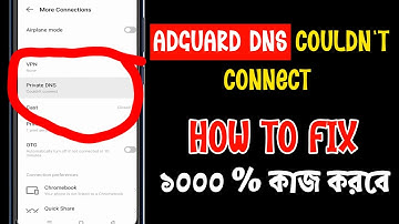 How to Fix adguard dns couldn