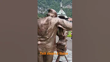 Yash Chopra Statue  "Ambassador of Interlaken" Switzerland || DDLJ location  || Kurssaal Garden