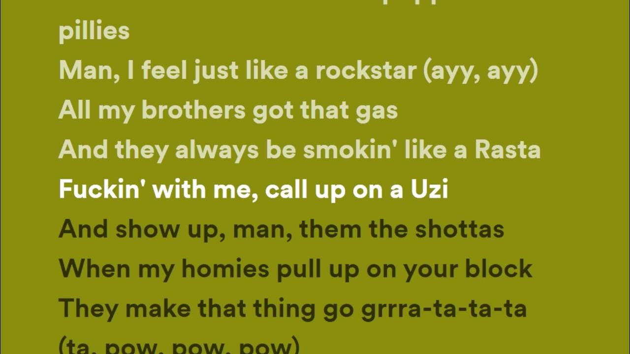 post malone ft 21 savage rockstar lyrics