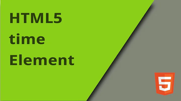 HTML5 time Element