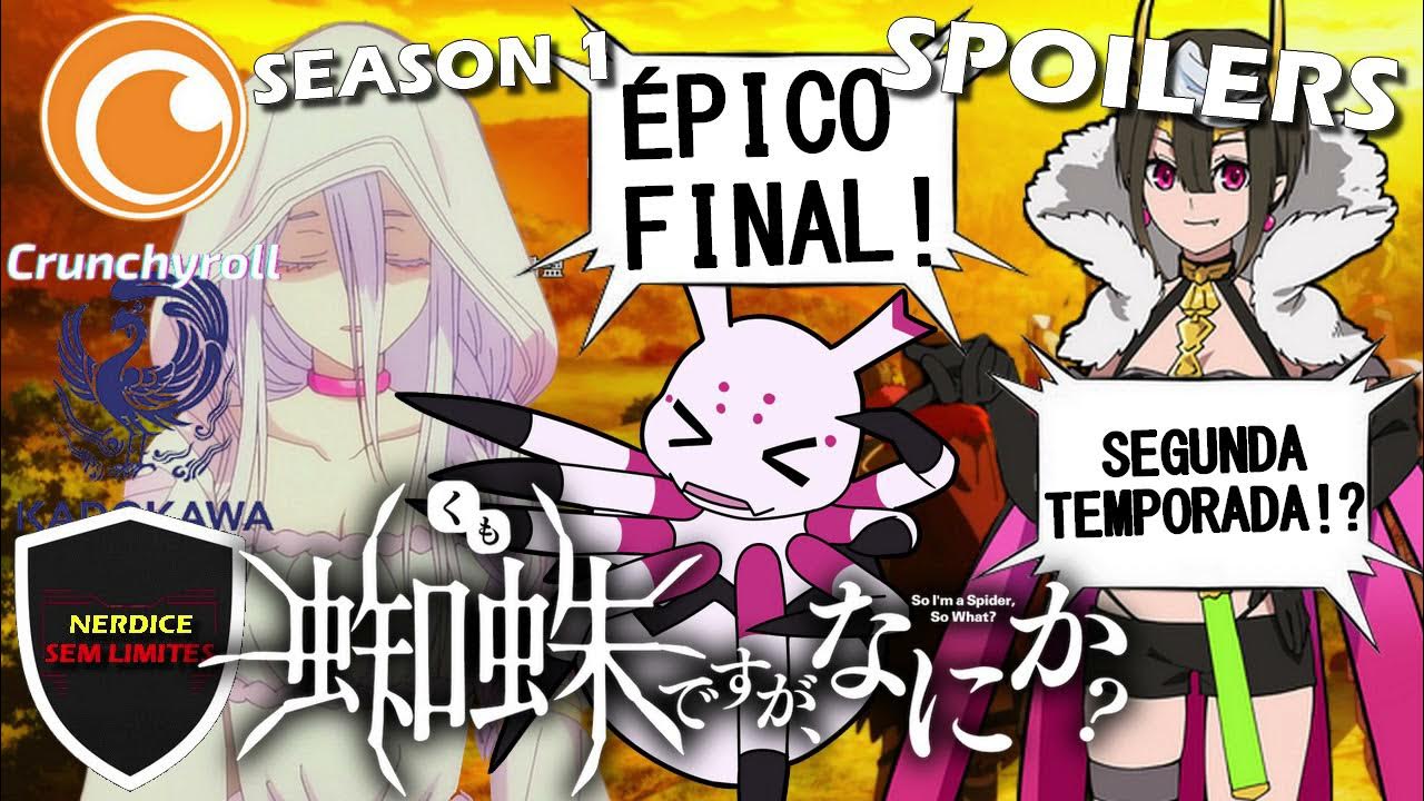 ÉPICO FINAL! Último Episódio de Kumo Desu Ga! Vai ter Season 2 do Anime? 