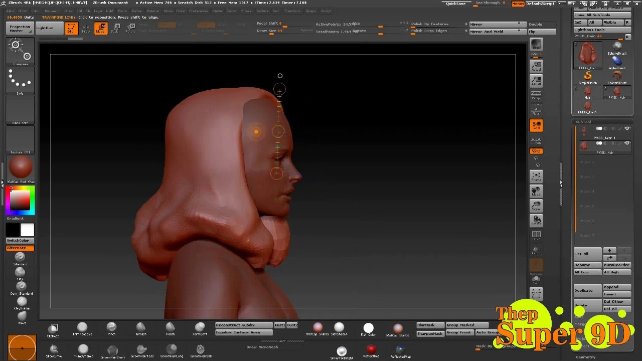 how to insert or append two spheres in zbrush