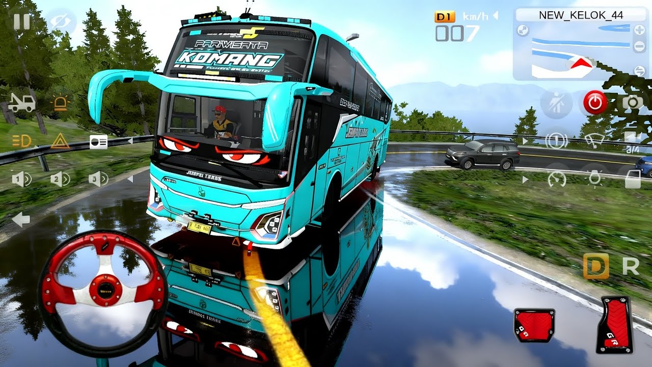 BUS KOMANG Isi Pemudik Nekat Lewat Kelok 44! Jalur Paling Ekstrim di BUSSID 😱