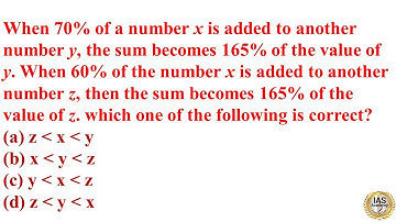 When 70% of a number x is added to another number y, the sum becomes 165% of the value of y. When 60