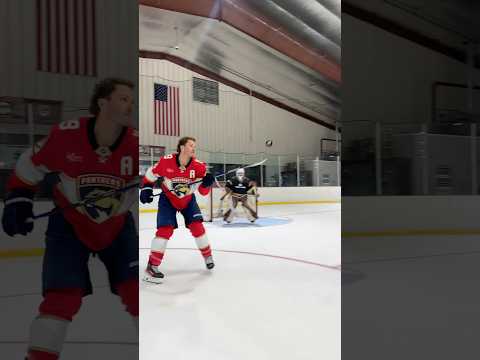 The tkachuk brothers try a Trickshot 😮💨🏒