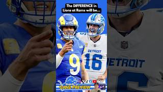 The DIFFERENCE in Detroit Lions at
