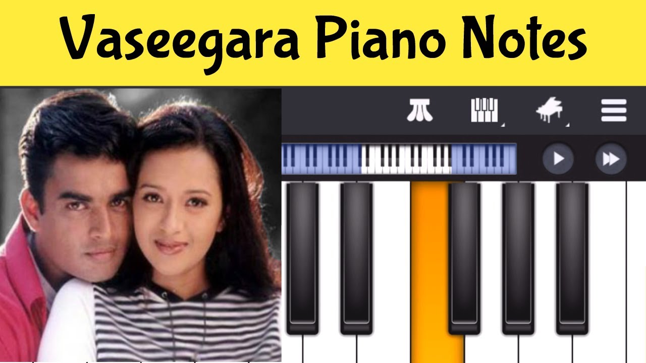 Vaseegara Piano Notes  Tamil Songs Piano Notes