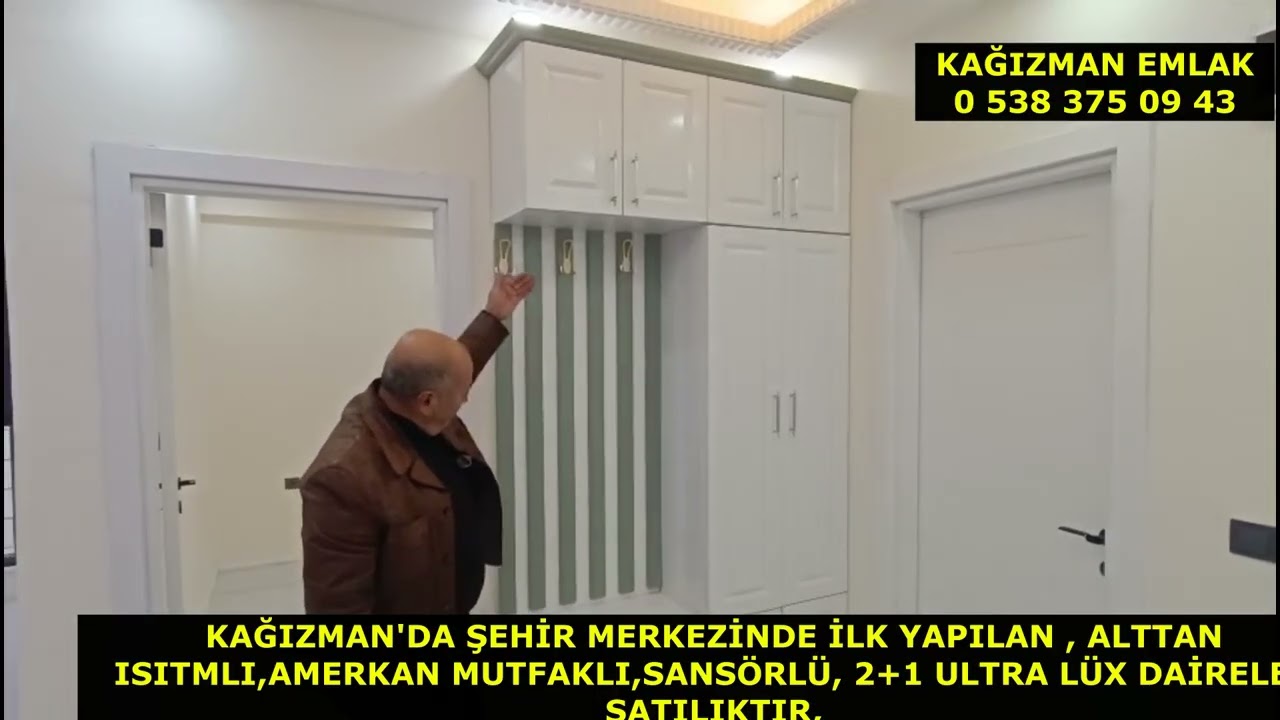 Kağızman'da Satılık 2+1 lüx daireler,