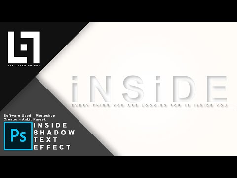 iNSiDE Shadow Text Effect || Photoshop CC Tutorial || The Learning Hub 