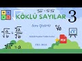 Köklü Sayılar Soru Çözümü 3 / TYT Matematik (PDF Açıklamada)