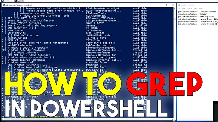 How to grep in Powershell