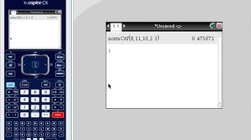 TI-Nspire CX: Normal Probability Distributions