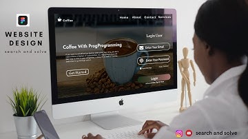 Create website design with Login And register | figma website design tutorial | HTML CSS #figma