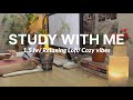 1.5 Hr Study with me/ Relaxing Lofi/ Cozy vibes - No Break Pomodoro/ Deep focus study at home