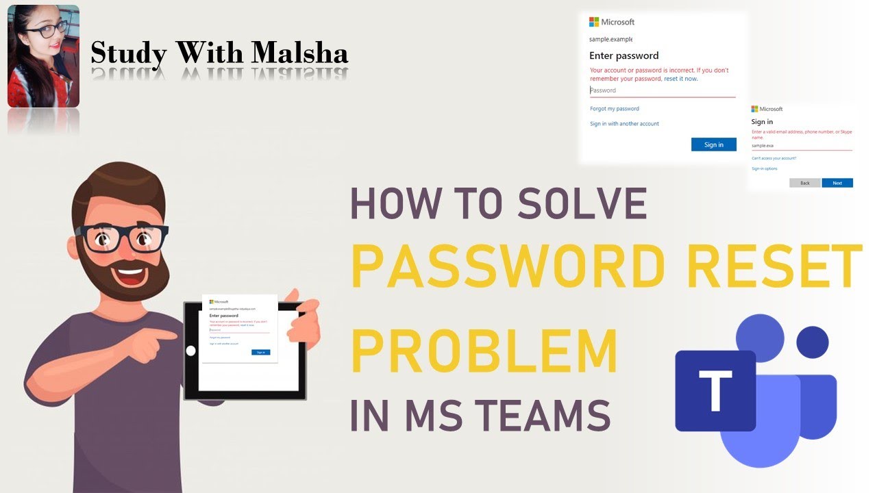 How can I reset my Microsoft Team password without administrator?