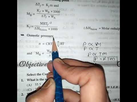 Osmotic pressure learn formula trick