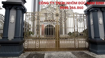 ✅Thiết kế , thi công cổng cửa nhôm đúc cho nhà thờ thiên chúa giáo tuyệt đẹp.