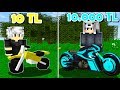 10 TL MOTORSİKLET VS 10.000 TL MOTORSİKLET! 😱 - Minecraft