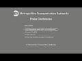 MTA Press Conference - 12/10/2020