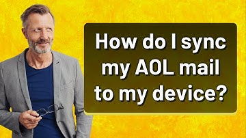How do I sync my AOL mail to my device?