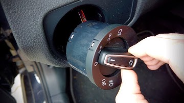 VW Golf MK7 (5G) how to remove rotary light switch